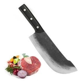 Meat Cleaver Knife-Japanese Butcher Knife Meat Cutting-Professional Chef Knife High Carbon Stainless Steel With Ergonomic Handle- Ultra Sharp Kit (Option: Forged Chef Knife)