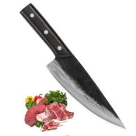 Meat Cleaver Knife-Japanese Butcher Knife Meat Cutting-Professional Chef Knife High Carbon Stainless Steel With Ergonomic Handle- Ultra Sharp Kit (Option: Meat Cleaver Knife)